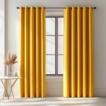 cream blackout curtains