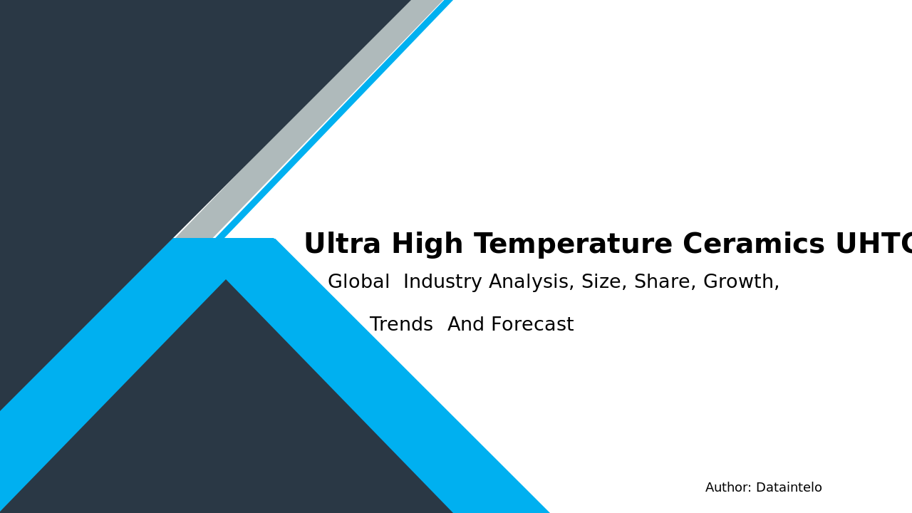 Ultra High Temperature Ceramics (UHTC) Market Report | Global Forecast From 2025 To 2033