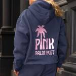 pink palm palm hoodie